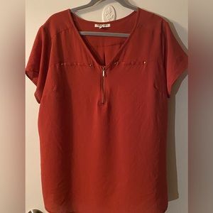 Women’s Plus Size Rust Color Top